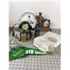 Image 1 : MISC LOT CLOCKS EDISON BLUE AMBEROL CYLINDER RECORDS ETC
