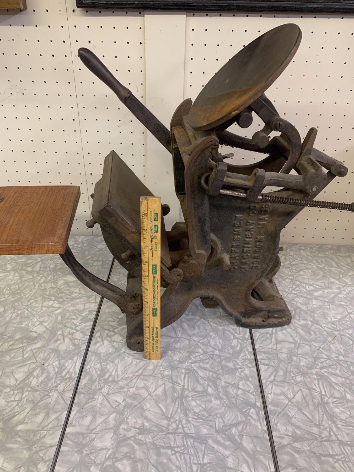 Letterpress Cast ANTIQUE CRAFTSMEN MACHINERY CO BOSTON CAST IRON LETTERPRESS - Schmalz ...