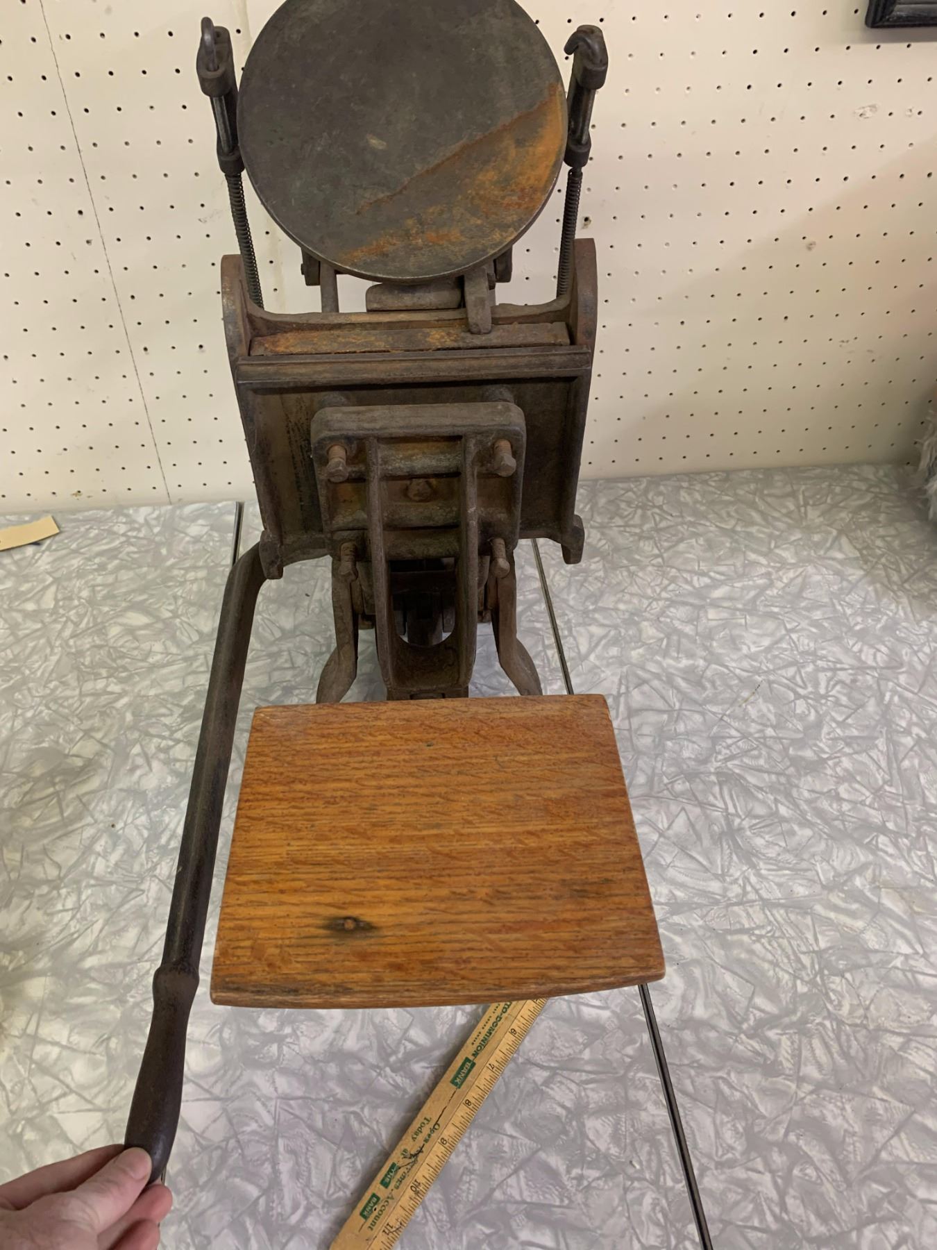 Letterpress Cast ANTIQUE CRAFTSMEN MACHINERY CO BOSTON CAST IRON LETTERPRESS