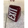 Image 3 : VINTAGE RUBY RED TRIANGLE EXIT LIGHT COVER