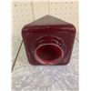 Image 5 : VINTAGE RUBY RED TRIANGLE EXIT LIGHT COVER