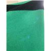 Image 2 : VINTAGE HUDSONS BAY COMPANY 4 POINT GREEN WOOL BLANKET (minor wear and tear, staining etc.)