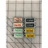 Image 1 : VINTAGE WAR AMPS LICENCE PLATE KEY TAGS PAIRS 58 60 66 67