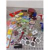 Image 1 : MISC LOT TOKENS COINS VINTAGE CANDY WRAPPERS ETC