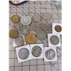 Image 2 : MISC LOT TOKENS COINS VINTAGE CANDY WRAPPERS ETC