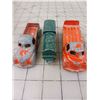 Image 3 : LOT OF 3 ANTIQUE LONDONTOY TRUCKS TRAIN TOYS