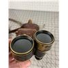 Image 3 : 1917 G. BATTLE & Co. ANTIQUE PARIS FRANCE BRASS BINOCULARS AND LEATHER CASE