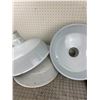 Image 2 : LOT OF 3 18" SHOP LIGHT SHADES