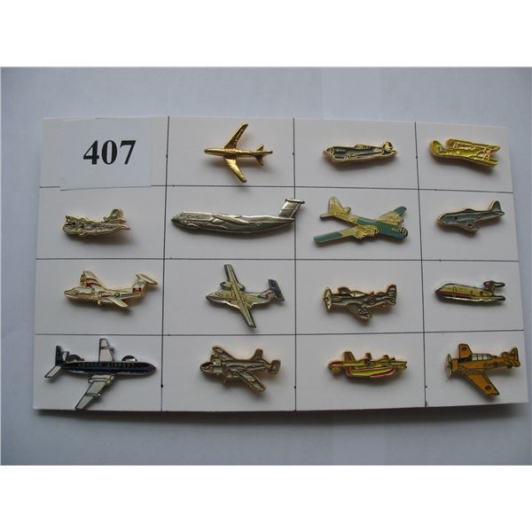 LOT OF 15 AIRCRAFT PINS - AIRPLANES - Schmalz Auctions