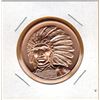 Image 1 : 1 OUNCE COPPER -  .999 FINE - RED CLOUD - AMERICAN INDIAN SERIES