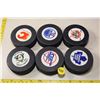 Image 1 : 6 NHL hockey pucks