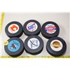Image 1 : 6 NHL hockey pucks