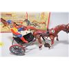 Image 2 : Antique Arabian windup chariot horse toy - Germany