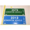 Image 1 : Mint Edmonton contractor license plate toppers