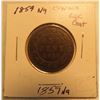 Image 2 : 1859 N9 Canada Large Cent