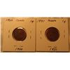 Image 2 : Lot of 2 Canada Cents 1930 & 1931