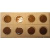 Image 2 : Lot of 8 Great Britian One Penny coins:  1962, 1963, 1964 (x2), 1965, 1966, 1967 (x2)