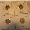 Image 2 : Lot of 4 Canada silver 5cent -1913,1914,1917 and 1920