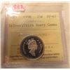 Image 1 : 1998 Silver: Ultra Heavy Cameo Canada 25¢ PF-67 (ICCS XBJ 064)