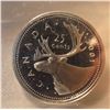 Image 3 : 2001 Silver; Ultra Heavy Cameo Canada 25¢ PF-67 (ICCS XBJ 020)
