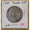 Image 1 : 1940 Canada silver 50 cent