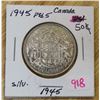 Image 1 : 1945 PTS Canada silver 50 cent