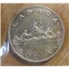 Image 3 : 1957 1 Waterline Canada Silver $1, AU 50 (ICCS XFO 754)