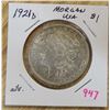 Image 1 : 1921s USA morgan silver $1