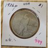 Image 1 : 1926D USA silver $1