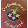 Image 2 : 2010 Canada 25¢ Congratulations Card with Coin:  Stars