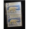 Image 3 : 2004 Canada Ltd. Ed. Sterling Silver $2 Polar Bear Coin and Stamps Set in wood case, COA