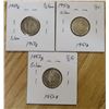 Image 2 : Lot of 3 Switzerland 1/2 franc (1950B, 1951B, 1952B)