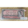 Image 1 : 1954 Canada $2 bill:  Beattie/Rasminsky (#W/U 0725398)