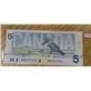 Image 1 : 1986 Canada $5 bill:  Knight/Dodge (#HNB 9317770)