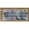 Image 2 : 1986 Canada $5 bill:  Knight/Dodge (#HNB 9317770)