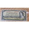 Image 1 : 1954 Canada $20 bill:  Beattie/Rasminsky (#A/W 3712130)