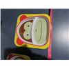 Image 3 : 1 kids plate ( skip hop zpp) melamine, 1 kids bowl ( skip hop zoo) melamine and 1 green small cow be