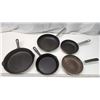 Image 1 : 5 frying pans - 2 are cast iron