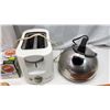 Image 6 : Kitchen wares - Tea kettle, toaster, cutting boards, etc.