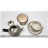 Image 2 : Kitchen wares - Teapot, stoneware soup n saucer, and plant pot