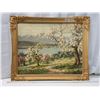 Image 1 : Large vintage landscape framed picture - 34.5"x28.5"