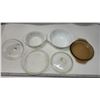 Image 2 : Vintage casserole dishes, and pie plate, w/ extra lid