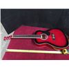 Image 1 : Jay Jr red acoustic guitar