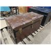 Image 6 : 36x18x19" tall antique chest with contents