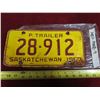 Image 1 : 1967 Sask trailer plate