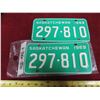 Image 1 : pair of 1969 Saskatchewan plate