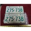 Image 1 : matching 1970 Saskatchewan plates