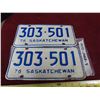 Image 1 : matching 1976 Saskatchewan plates