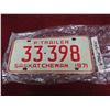 Image 1 : 1971 Saskatchewan trailer plate