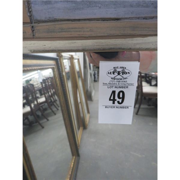 Multi Colored Floral Framed Mirror - 30 x 40 - No Shipping